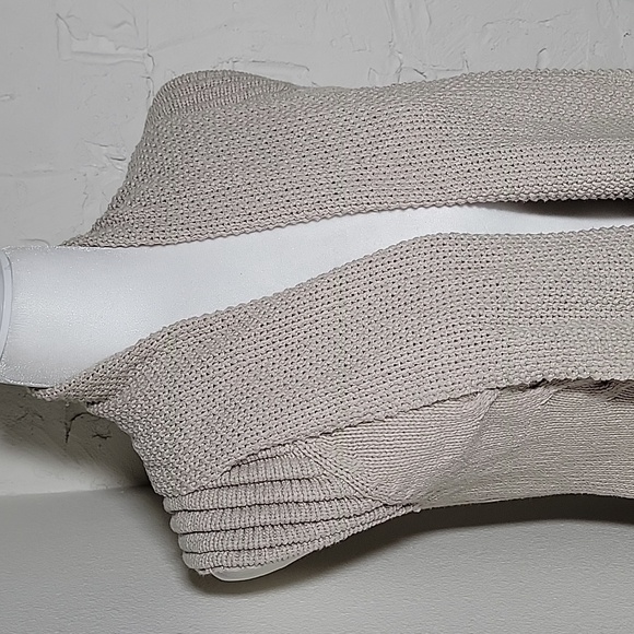 American Rag Sweater Vest M Neutral Textured Knit Sleeveless Boho Cardigan - Picture 6 of 13